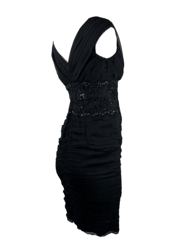 Tadashi Shoji Coctailkleid Seide, schwarz – Bild 5