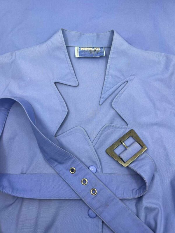 Thierry Mugler Baumwollkleid, hellblau