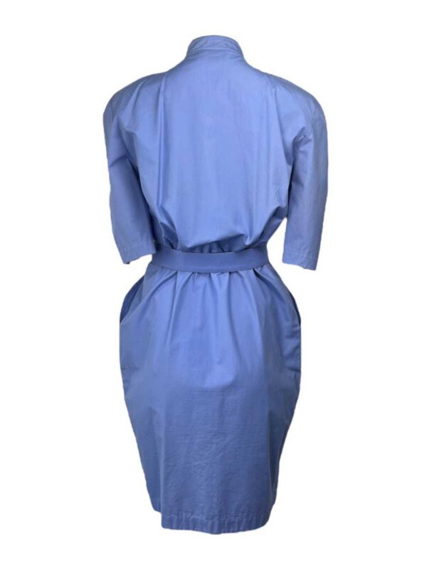 Thierry Mugler Cotton Dress, Light Blue - Image 3