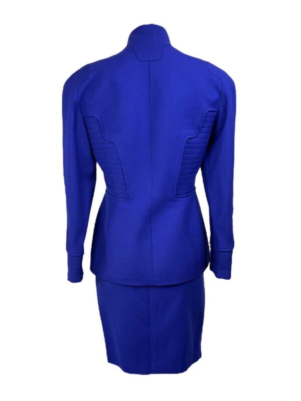 Thierry Mugler Ensamble Wolle, königsblau – Bild 4
