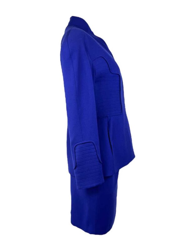 Thierry Mugler Ensamble Wolle, königsblau – Bild 2