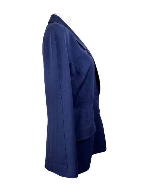 Thierry Mugler Jacke Wolle, dunkel blau – Bild 2