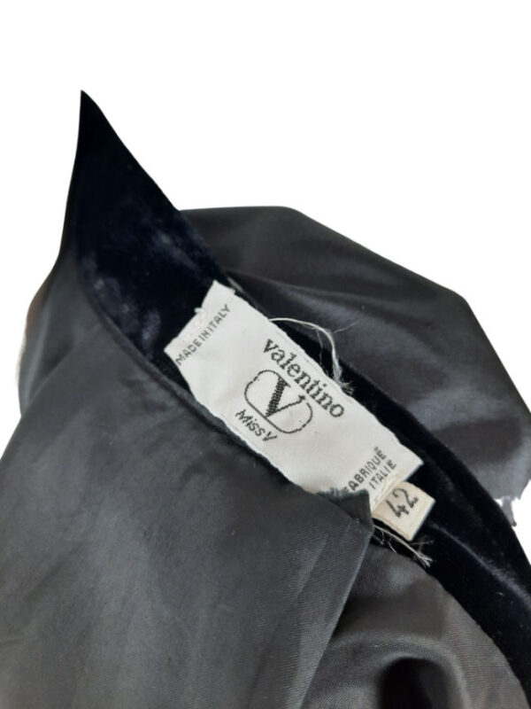 Valentino ensemble, silk, black-gray - Image 7