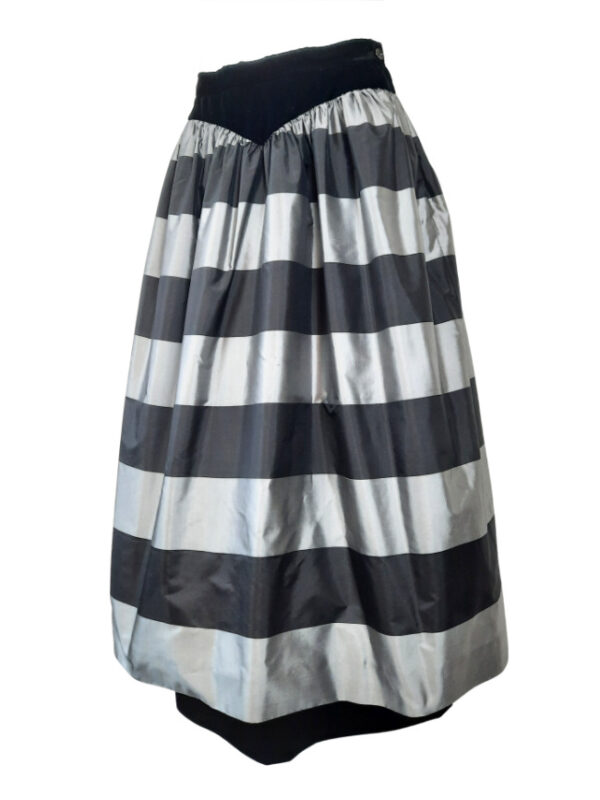 Valentino ensemble, silk, black-gray - Image 6