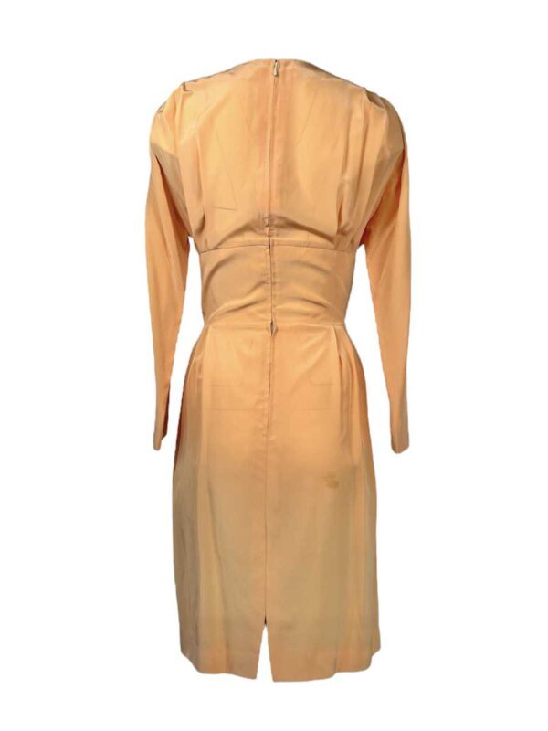 Verena Coctailkleid Seide, lachs – Bild 2