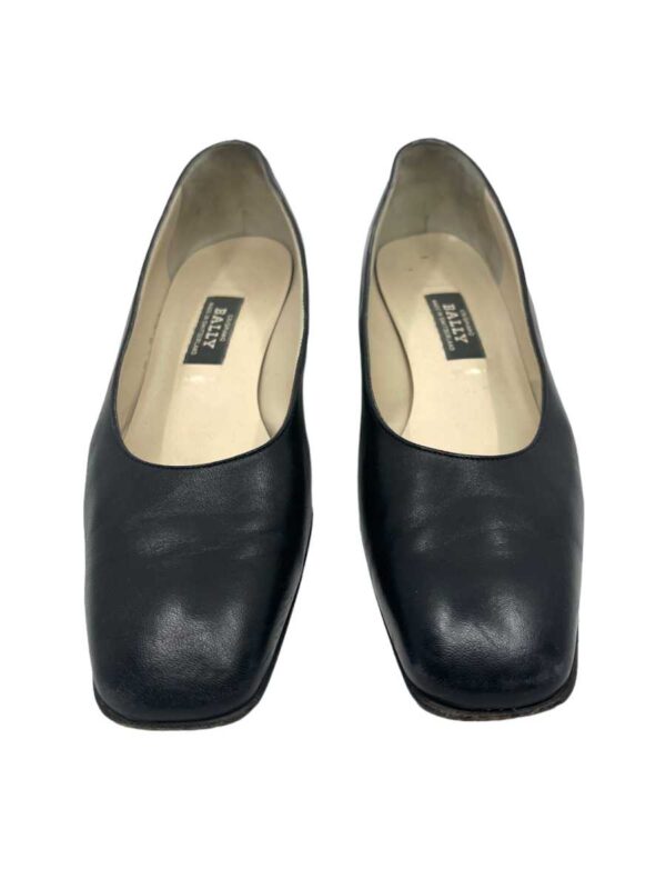 Vintage Bally Pumps Leder, schwarz