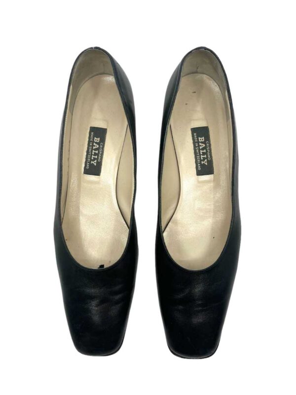 Vintage Bally Pumps Leather, black - Image 4