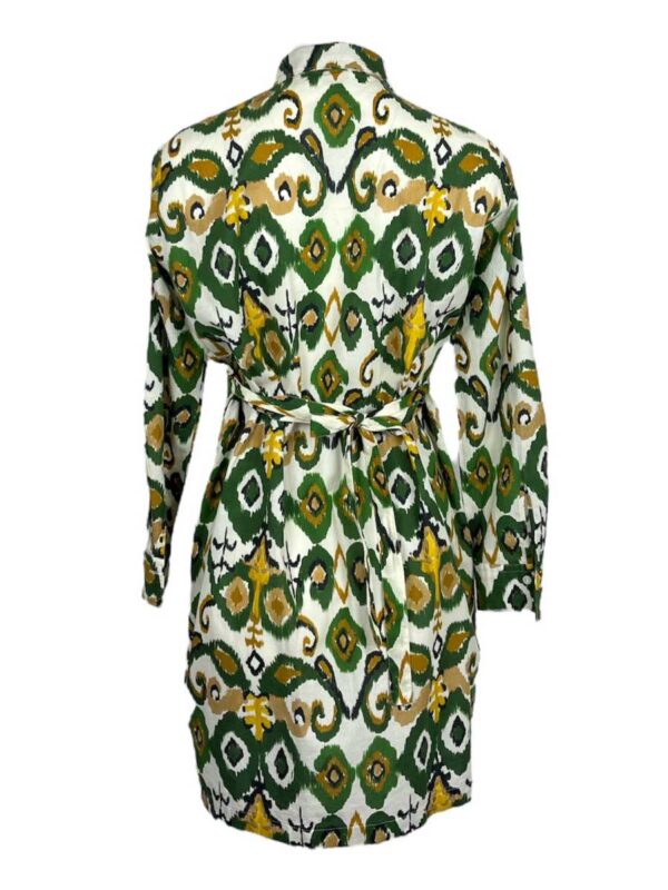 Vintage Kleid Baumwolle, gemustert – Bild 2
