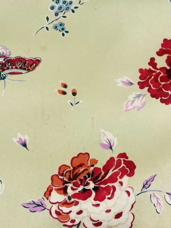 Vintage Kleid Seide floral, bunt