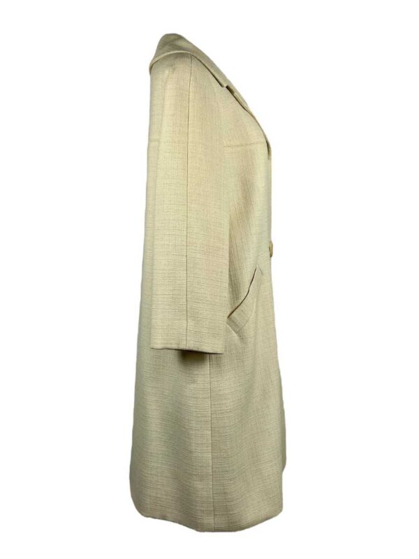 Vintage Coat Linen Wool, ecru - Image 3