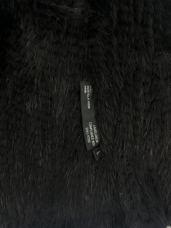 Vintage Mink Jacket Woven, black - Image 4