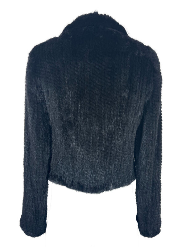 Vintage Mink Jacket Woven, black - Image 5