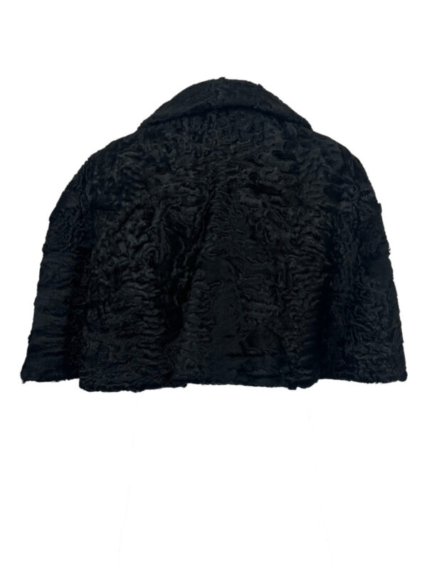 Vintage Persian Cape with Muff, black - Image 2