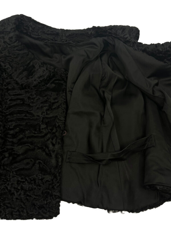 Vintage Persian Cape with Muff, black - Image 3