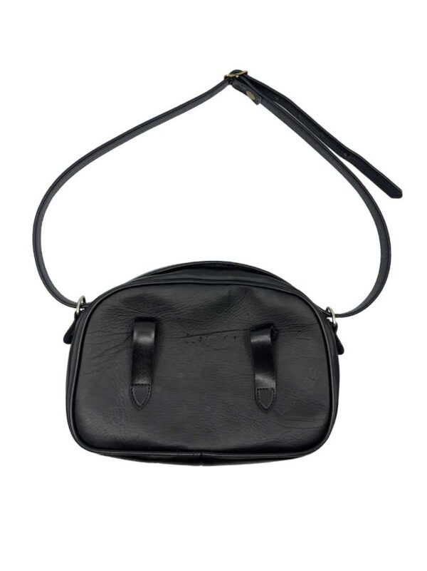 Vintage horse skin bag, black - Image 2