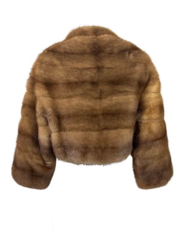 Vintage Wild Mink Bolero, caramel - Image 3