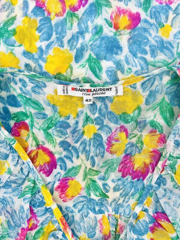 Yves Saint Laurent Baumwollbluse, bunt