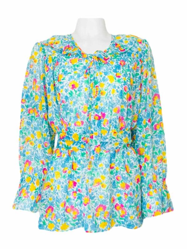 Yves Saint Laurent cotton blouse, multicoloured
