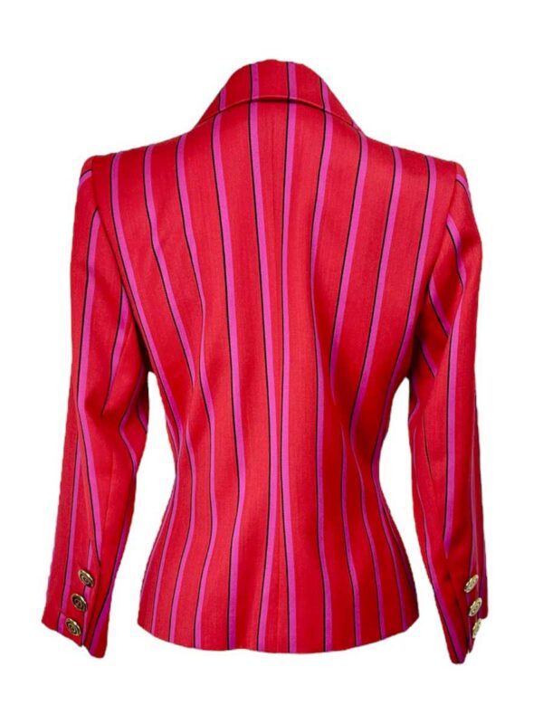 Yves Saint Laurent Blazer gestreift, bunt – Bild 3