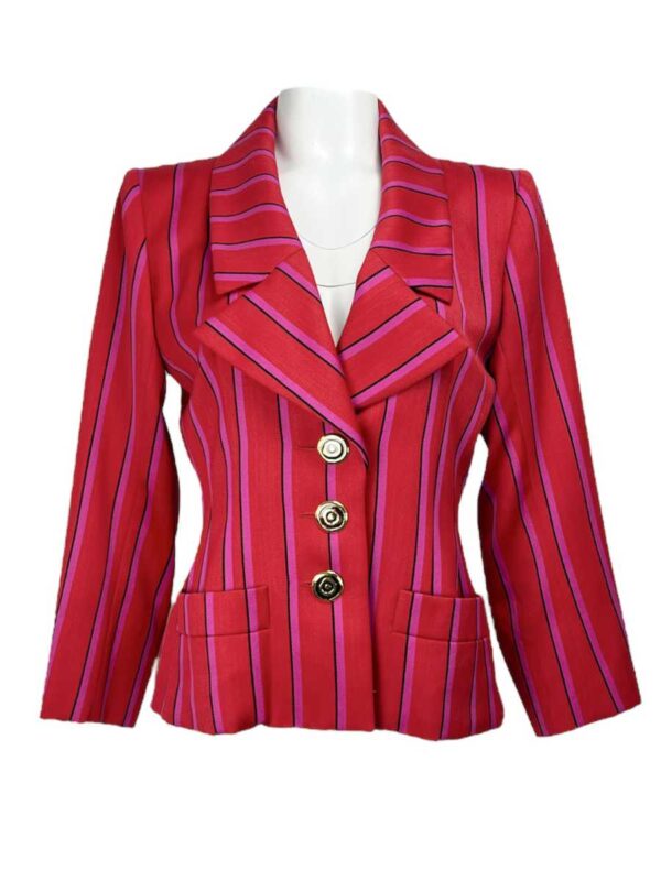 Yves Saint Laurent Blazer gestreift, bunt