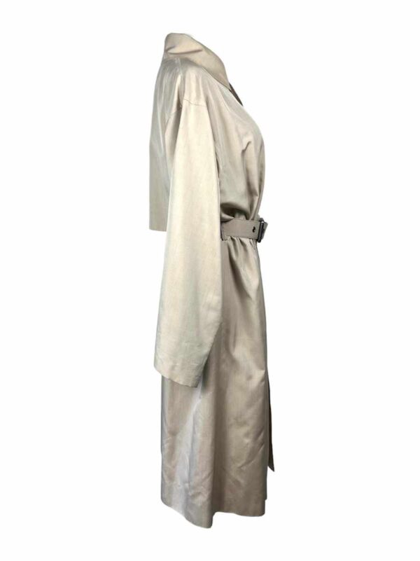 Yves Saint Laurent Trenchcoat Seide, beige – Bild 2